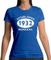 Established 1932 Roman Numerals Womens T-Shirt