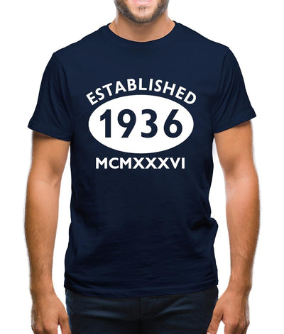 Established 1936 Roman Numerals Mens T-Shirt