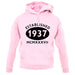 Established 1937 Roman Numerals unisex hoodie