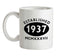 Established Roman Numerals Birthday 1937 Ceramic Mug