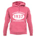 Established 1937 Roman Numerals unisex hoodie