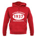 Established 1937 Roman Numerals unisex hoodie