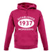 Established 1937 Roman Numerals unisex hoodie