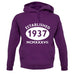 Established 1937 Roman Numerals unisex hoodie
