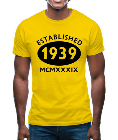 Established 1939 Roman Numerals Mens T-Shirt