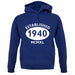 Established 1940 Roman Numerals unisex hoodie
