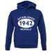 Established 1942 Roman Numerals unisex hoodie