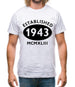 Established 1943 Roman Numerals Mens T-Shirt