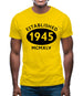 Established 1945 Roman Numerals Mens T-Shirt