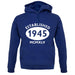 Established 1945 Roman Numerals unisex hoodie