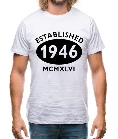 Established 1946 Roman Numerals Mens T-Shirt