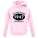 Established 1947 Roman Numerals unisex hoodie