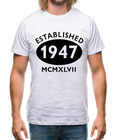 Established 1947 Roman Numerals Mens T-Shirt