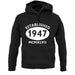 Established 1947 Roman Numerals unisex hoodie