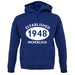 Established 1948 Roman Numerals unisex hoodie