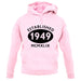 Established 1949 Roman Numerals unisex hoodie