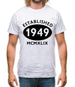Established 1949 Roman Numerals Mens T-Shirt