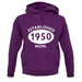 Established 1950 Roman Numerals unisex hoodie