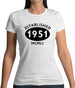 Established 1951 Roman Numerals Womens T-Shirt