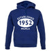 Established 1952 Roman Numerals unisex hoodie