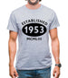 Established 1953 Roman Numerals Mens T-Shirt