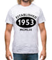 Established 1953 Roman Numerals Mens T-Shirt