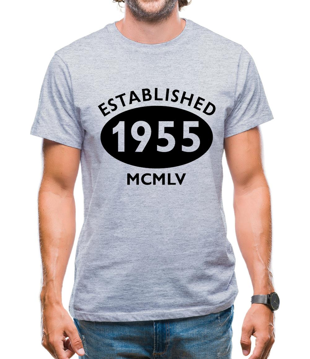 Established 1955 Roman Numerals Mens T-Shirt