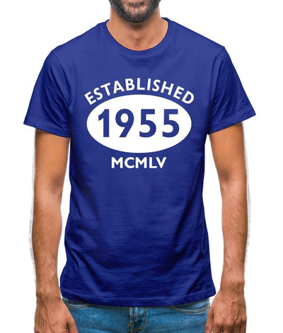 Established 1955 Roman Numerals Mens T-Shirt
