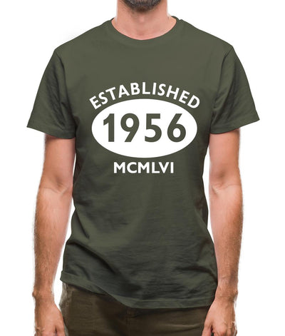 Established 1956 Roman Numerals Mens T-Shirt
