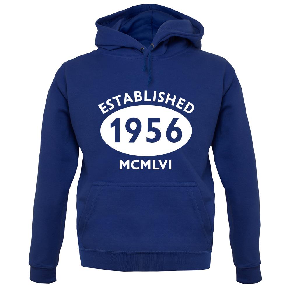 Established 1956 Roman Numerals unisex hoodie