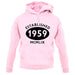 Established 1959 Roman Numerals unisex hoodie