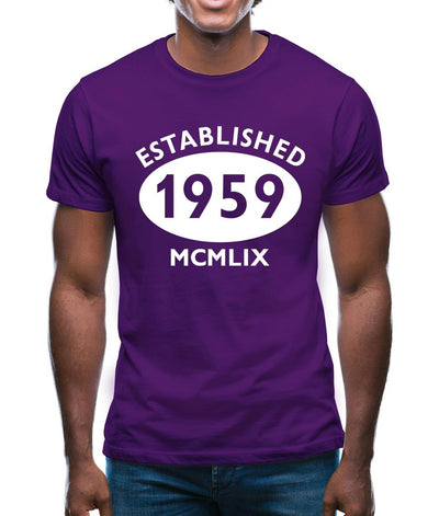 Established 1959 Roman Numerals Mens T-Shirt