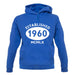 Established 1960 Roman Numerals unisex hoodie