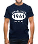 Established 1961 Roman Numerals Mens T-Shirt