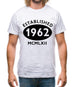 Established 1962 Roman Numerals Mens T-Shirt