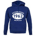 Established 1962 Roman Numerals unisex hoodie