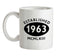 Established Roman Numerals Birthday 1963 Ceramic Mug