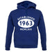 Established 1963 Roman Numerals unisex hoodie