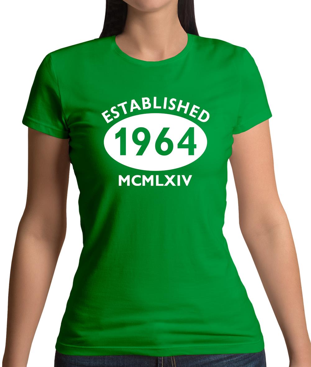 Established 1964 Roman Numerals Womens T-Shirt