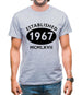 Established 1967 Roman Numerals Mens T-Shirt