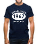 Established 1967 Roman Numerals Mens T-Shirt