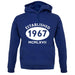 Established 1967 Roman Numerals unisex hoodie