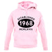 Established 1968 Roman Numerals unisex hoodie