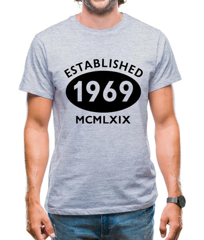 Established 1969 Roman Numerals Mens T-Shirt