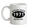 Established Roman Numerals Birthday 1971 Ceramic Mug
