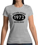 Established 1972 Roman Numerals Womens T-Shirt