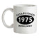 Established 1975 Roman Numerals Ceramic Mug