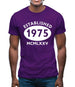 Established 1975 Roman Numerals Mens T-Shirt