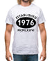 Established 1976 Roman Numerals Mens T-Shirt