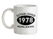 Established Roman Numerals Birthday 1978 Ceramic Mug